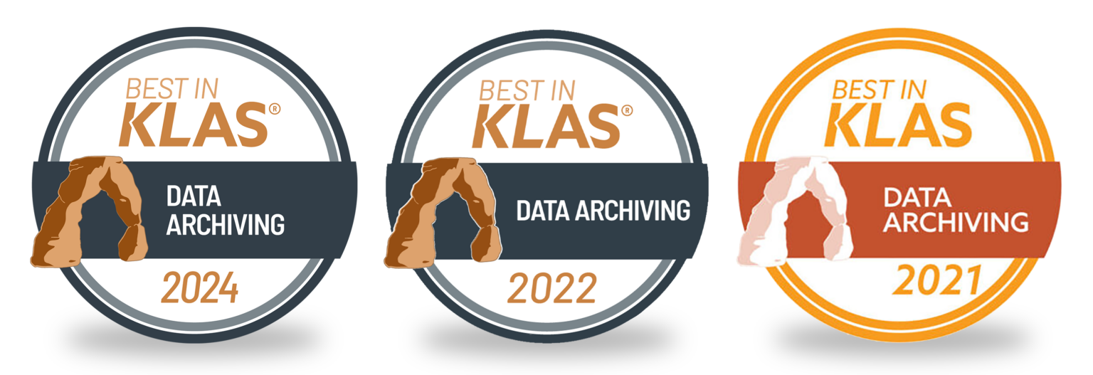 Best in KLAS Best in KLAS Award for Data Archiving in 2021 & 2022